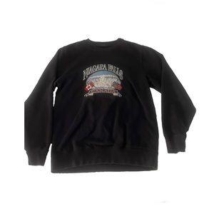 Brandy Melville/ John Galt dark navy blue niagara falls crewneck. Size small.